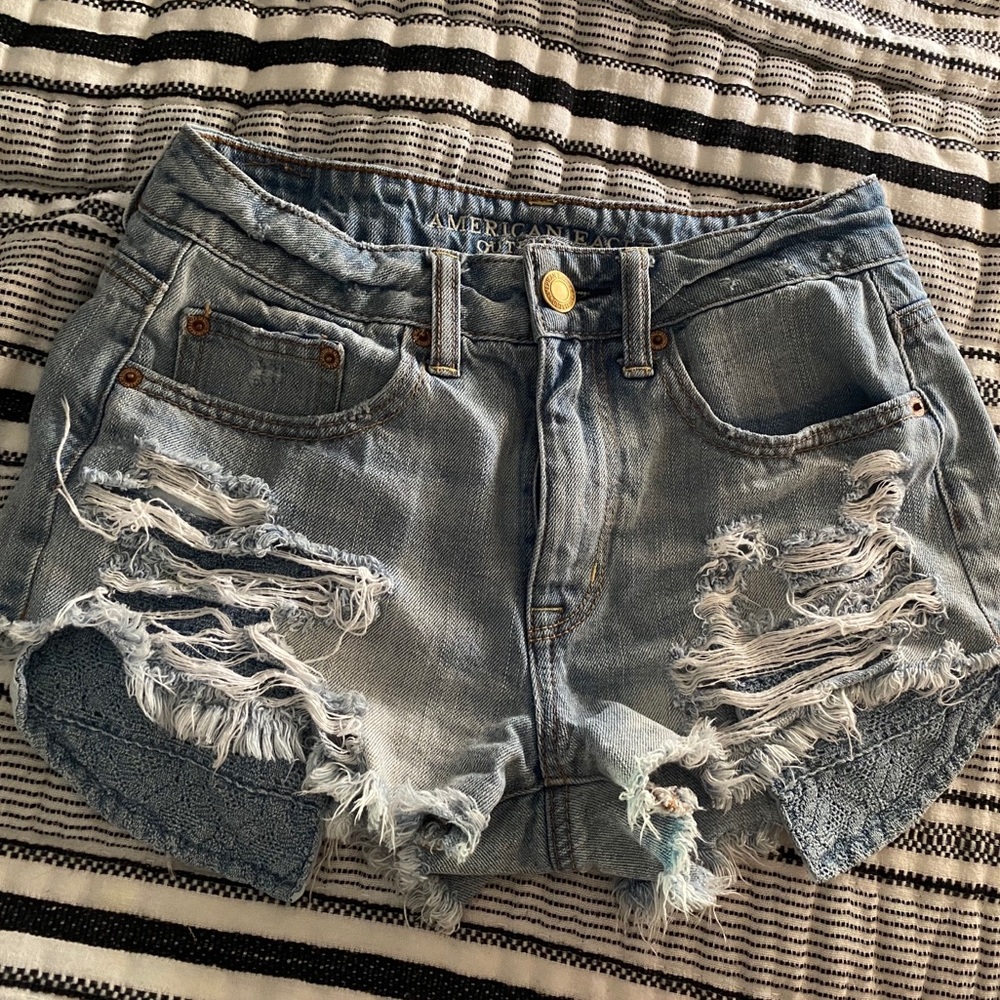 American eagle jean shorts